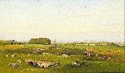 George Inness In the Roman Campagna oil on canvas